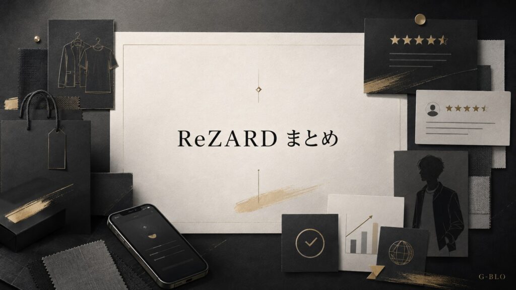 ReZARDの特徴や購入方法、口コミなど記事全体の内容をまとめて表現したG-BLO記事内画像
