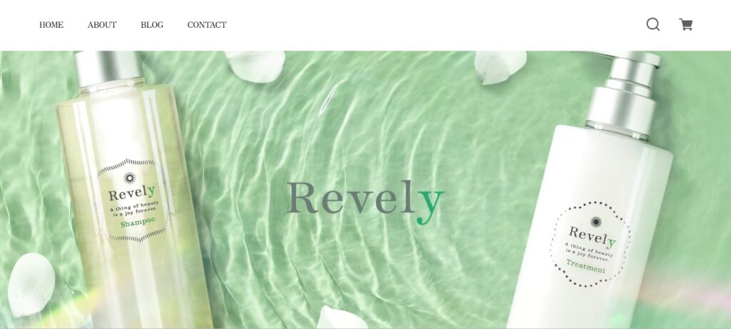 Revely公式サイト トップページ