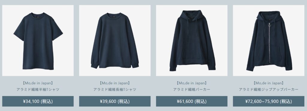 モードインジャパン 展開商品